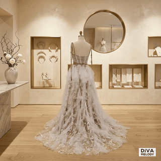 Tulle Ruffle Fashion Bridal Gown - Diva Melody