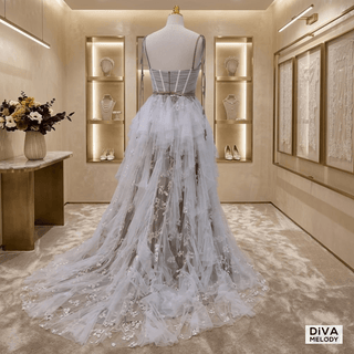 Tulle Ruffle Fashion Bridal Gown - Diva Melody