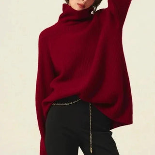 Turtleneck Loose Sweater - Diva Melody