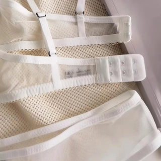 Ultra - Thin Lace Mesh Lingerie Set - Diva Melody