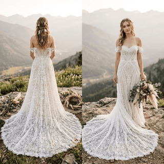 Unique Boho Bridal Gown - Diva Melody