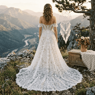 Unique Boho Bridal Gown - Diva Melody
