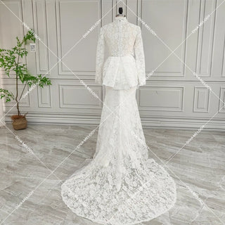 Unique Lace Mermaid Wedding Dress - Diva Melody