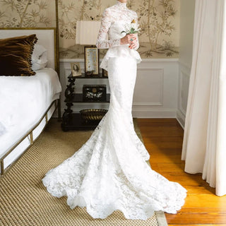 Unique Lace Mermaid Wedding Dress - Diva Melody