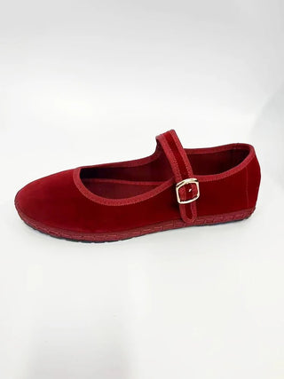 Velvet Ballet Flat Shoes - Diva Melody