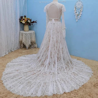 Vintage Boho Wedding Dress - Diva Melody