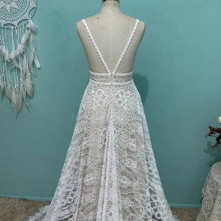 Vintage Boho Wedding Gown - Diva Melody