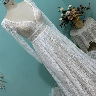 Vintage Boho Wedding Gown - Diva Melody