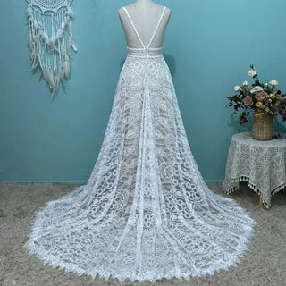 Vintage Boho Wedding Gown - Diva Melody