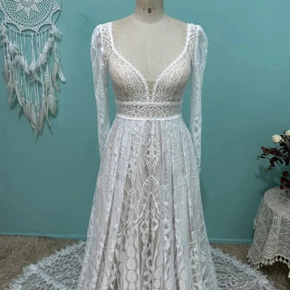 Vintage Boho Wedding Gown - Diva Melody