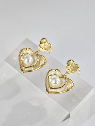 Vintage Faux Pearl Stud Earrings - Diva Melody