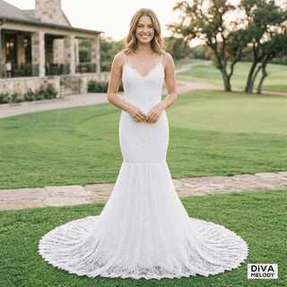Vintage Inspire Princes Bridal Dress - Diva Melody