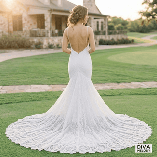 Vintage Inspire Princes Bridal Dress - Diva Melody
