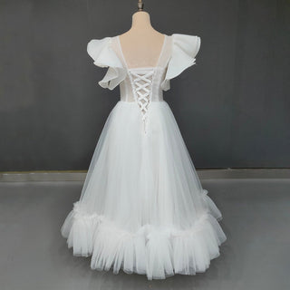 Vintage - Inspired Tea - Length Wedding Dress - Diva Melody