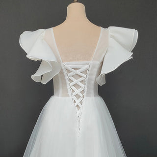 Vintage - Inspired Tea - Length Wedding Dress - Diva Melody