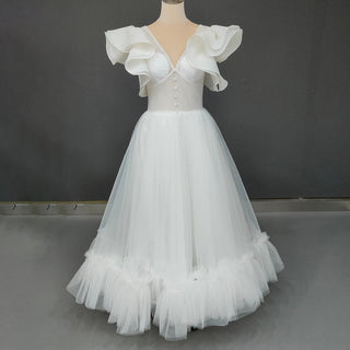 Vintage - Inspired Tea - Length Wedding Dress - Diva Melody