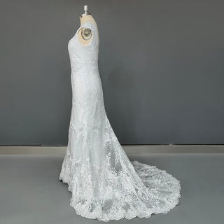 Vintage Lace Boho Wedding Dress - Diva Melody