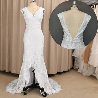 Vintage Lace Boho Wedding Dress - Diva Melody