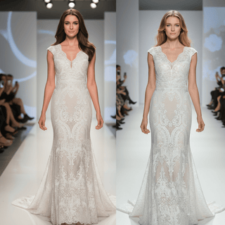 Vintage Lace Boho Wedding Dress - Diva Melody