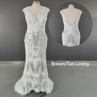 Vintage Lace Boho Wedding Dress - Diva Melody