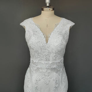 Vintage Lace Boho Wedding Dress - Diva Melody