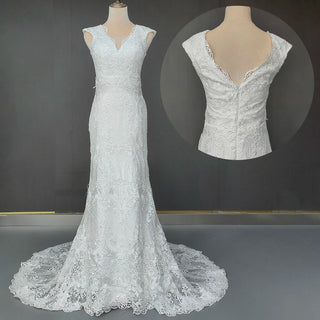 Vintage Lace Boho Wedding Dress - Diva Melody