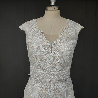 Vintage Lace Boho Wedding Dress - Diva Melody