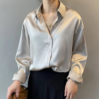 Vintage Long Sleeves Blouse Shirt - Diva Melody