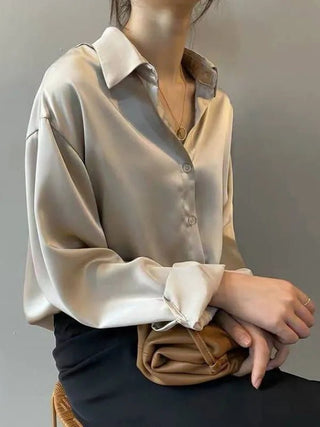 Vintage Long Sleeves Blouse Shirt - Diva Melody