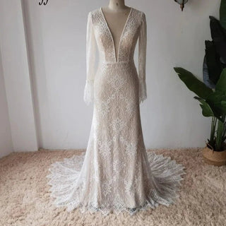 Vintage Mermaid Wedding Dress - Diva Melody