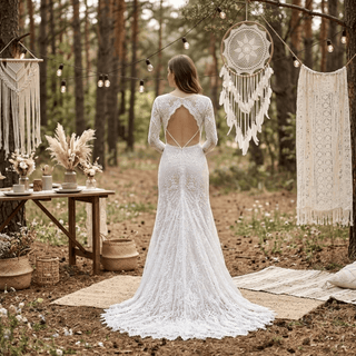 Vintage Mermaid Wedding Dress - Diva Melody