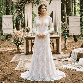 Vintage Mermaid Wedding Dress - Diva Melody