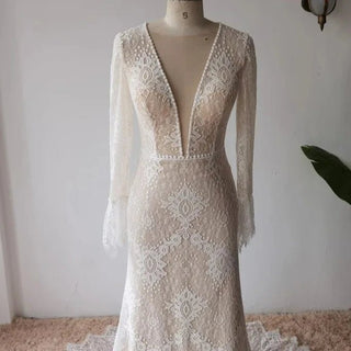 Vintage Mermaid Wedding Dress - Diva Melody