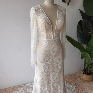 Vintage Mermaid Wedding Dress - Diva Melody