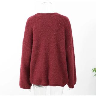 Vintage Red Knit Sweater - Diva Melody