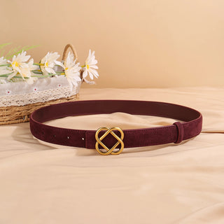 Vintage Suede Skinny Belt - Diva Melody