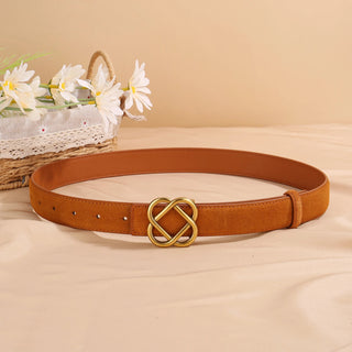 Vintage Suede Skinny Belt - Diva Melody