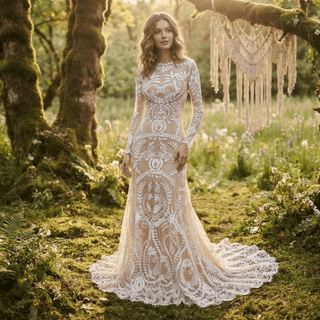 Vintage Two pieces Wedding Dress - Diva Melody