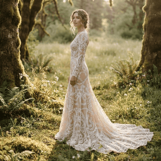 Vintage Two pieces Wedding Dress - Diva Melody