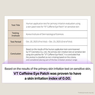 [VT Cosmetics] CAFFEINE Eye Patch 110ml*60ea - Diva Melody