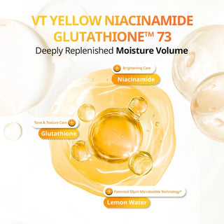 [VT Cosmetics] Niacinamide Glutathione Yellow Micro Bubble Serum 70ml - Diva Melody