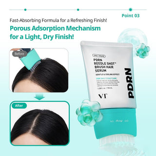 [VT Cosmetics] PDRN Reedle Shot Brush Hair Serum 100ml - Diva Melody