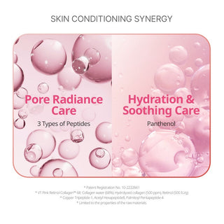 [VT Cosmetics] Retinol Collagen Pink Micro Bubble Serum 70ml - Diva Melody