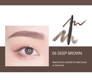 [WAKEMAKE] Powder Jet Dual Brow 0.75g - 06 Deep Brown - Diva Melody