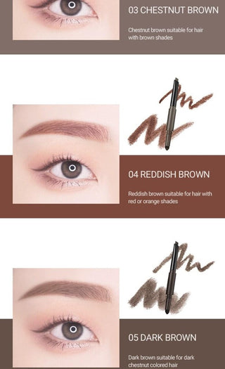 [WAKEMAKE] Powder Jet Dual Brow 0.75g - 08 Ash Brown - Diva Melody