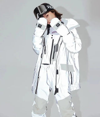 Warm Ski Suit Hooded Waterproof Windproof Reflective Ski Snowboard Jacket - Diva Melody