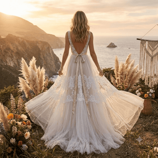 Whimsical Floral Wedding Gown - Diva Melody