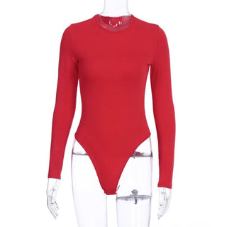 White Long Sleeve Bodysuit - Diva Melody
