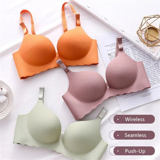 Wireless Breathable Underwear Gather Push - Up Bra - Diva Melody