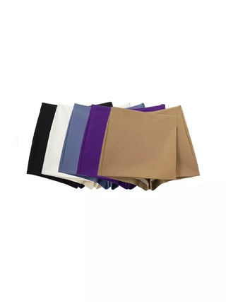 Women Asymmetric Shorts Skirts - Diva Melody